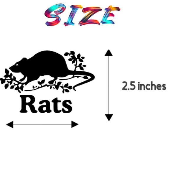 Rats- Funny Rats Vinyl Decals Car, Laptop, Windows, Phone Case Sticker - Picture 4 of 14